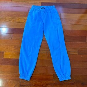 brandy melville rosa sweatpants in sky blue